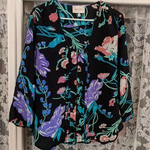 Silk Blouse with 3/4 sleeve